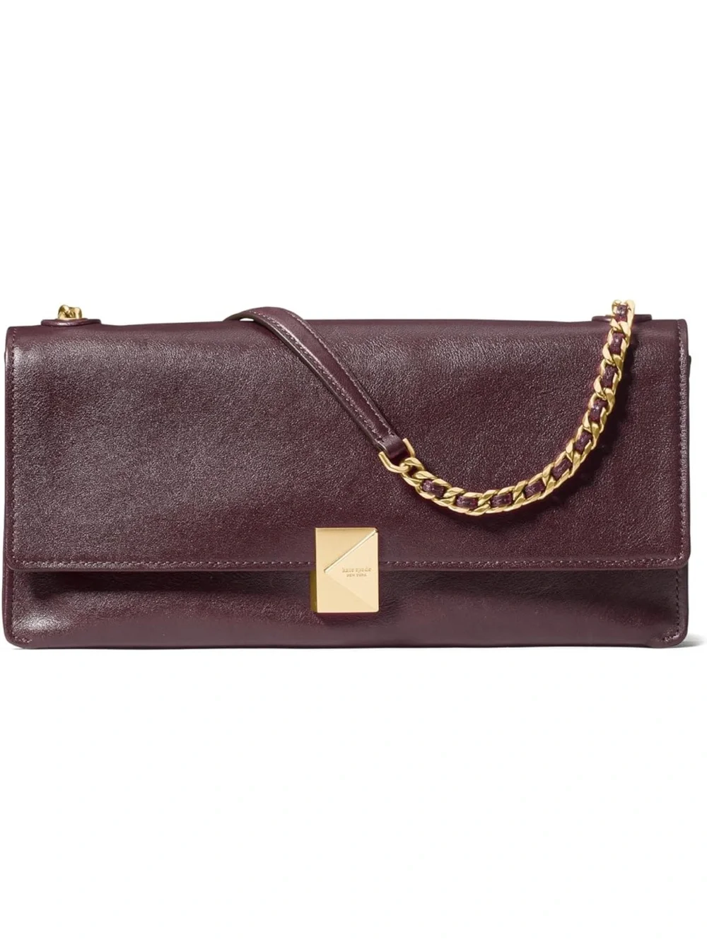 kate spade new york Deco Glazed Leather Soft Shoulder Bag